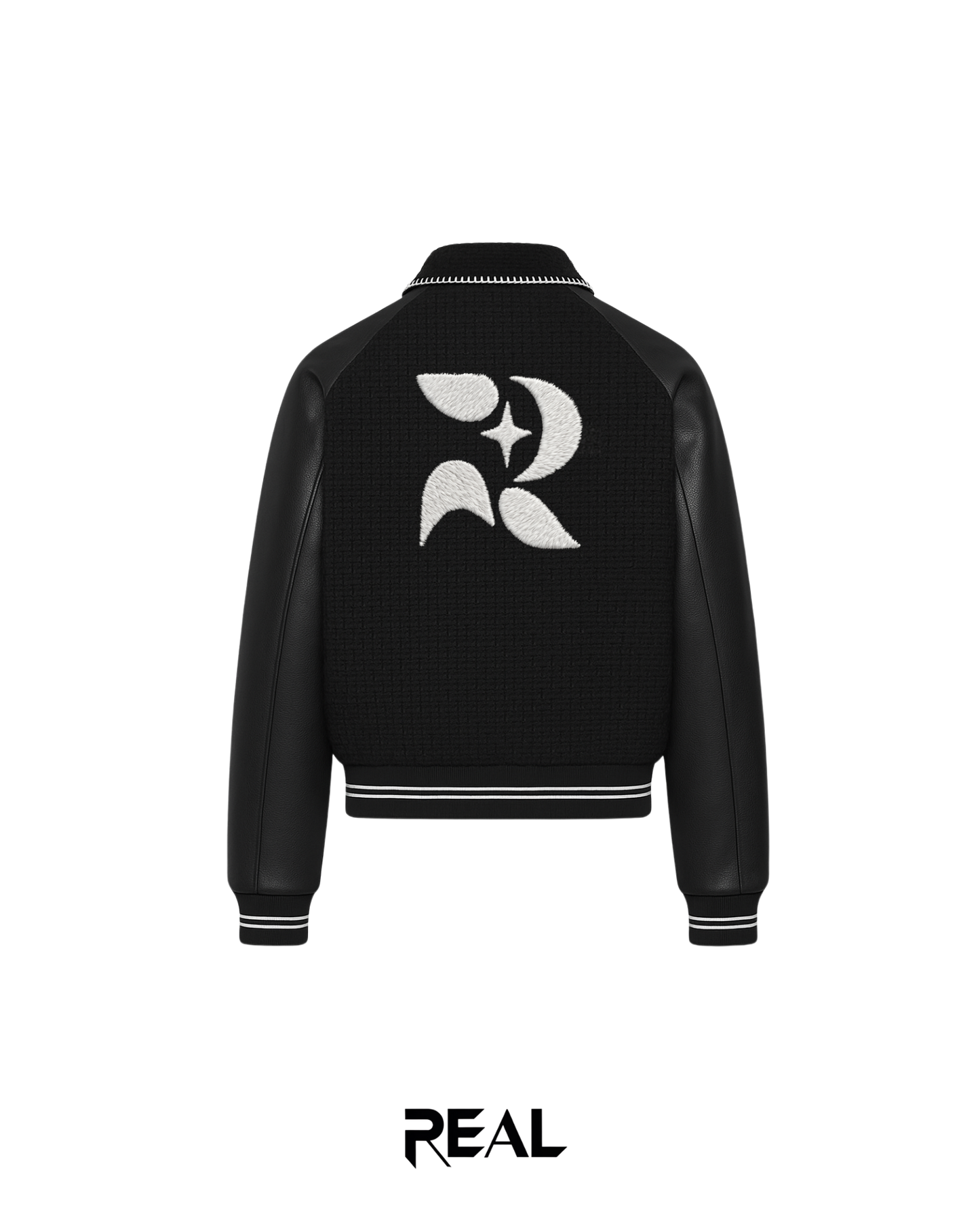 Knit Leather Jacket